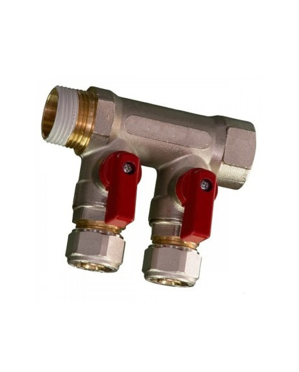 Collecteur ITAL chauffage/sanitaire Rouge 4/4" - 16
