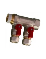Collecteur ITAL chauffage/sanitaire Rouge 4/4" - 16