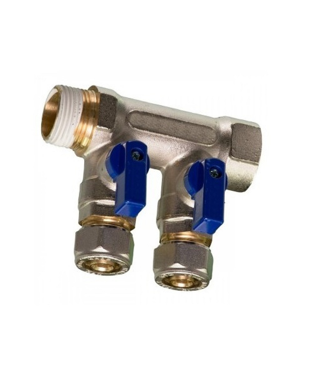 Collecteur ITAL chauffage/sanitaire Bleu 4/4" - 16