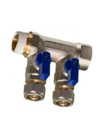 Collecteur ITAL chauffage/sanitaire Bleu 4/4" - 16