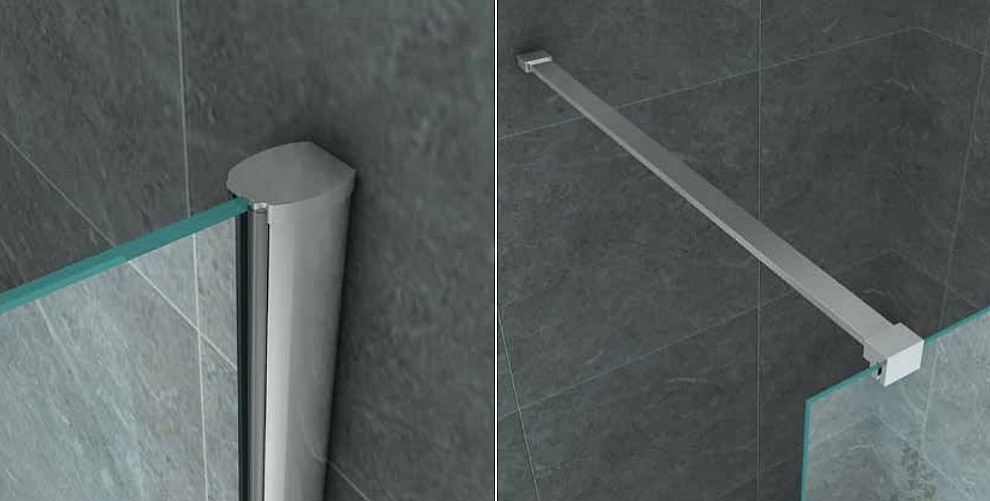Paroi de douche fixe ALONI - Transparent