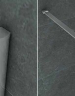 Paroi de douche fixe ALONI - Transparent