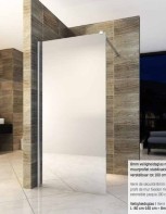 Paroi de douche fixe ALONI - Verre miroir