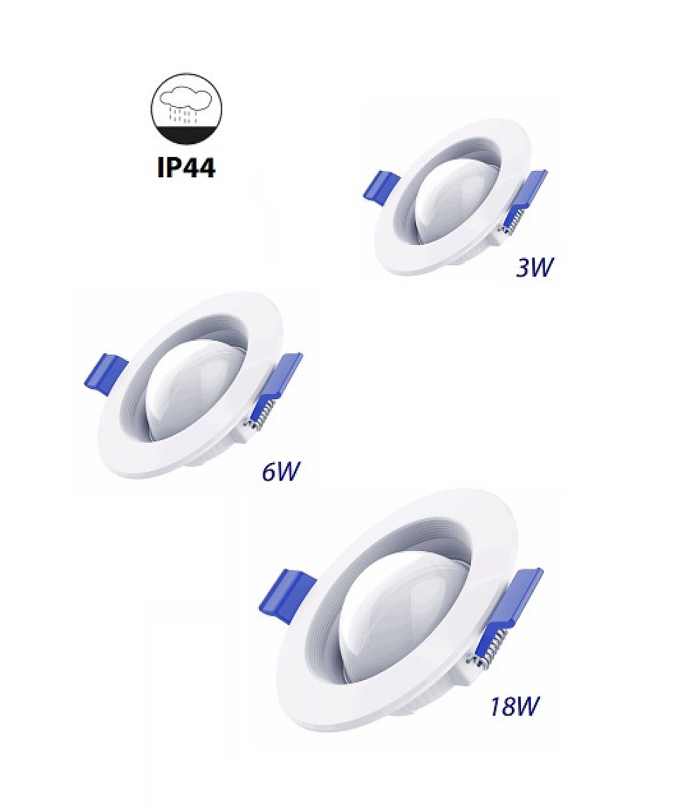 PANEL LED SATURN ENCASTRÉE IP44