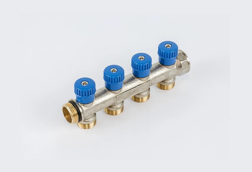 Collecteur Chauffage/Sanitare Begetube 3/4" M24 - Bleu