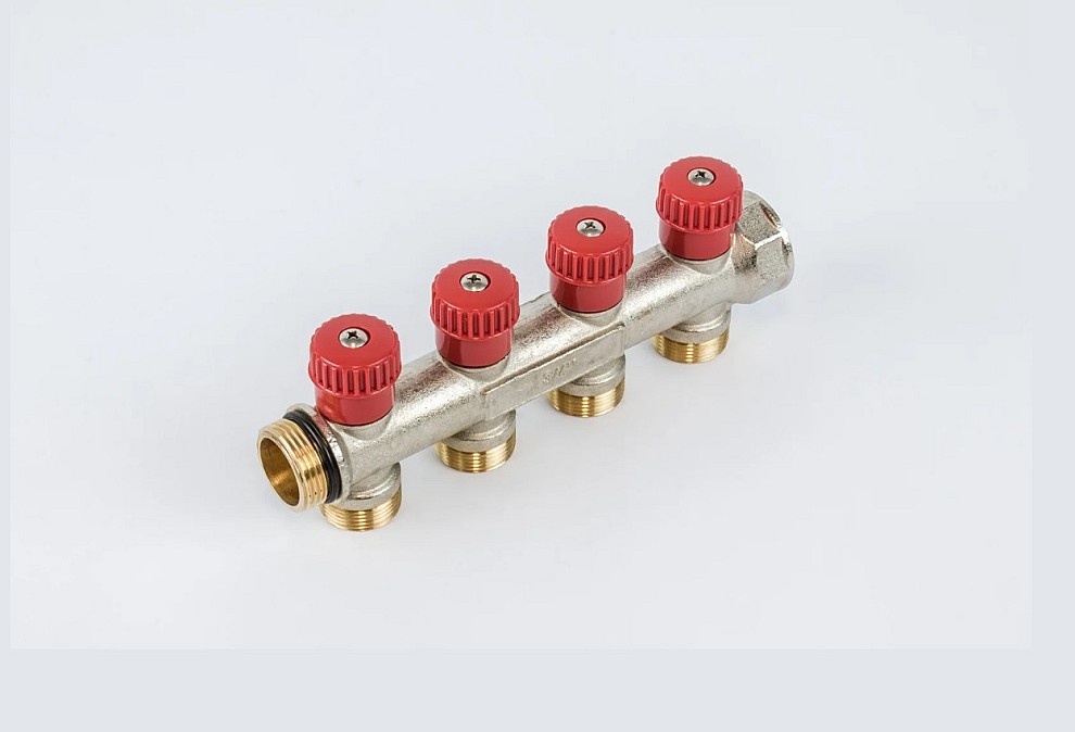 Collecteur Chauffage/Sanitare Begetube 3/4" M24 - Rouge