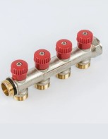 Collecteur Chauffage/Sanitare Begetube 3/4" M24 - Rouge