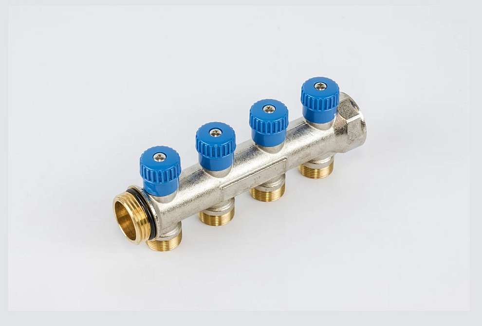 Collecteur Chauffage/Sanitare Begetube 4/4" M24 - Bleu