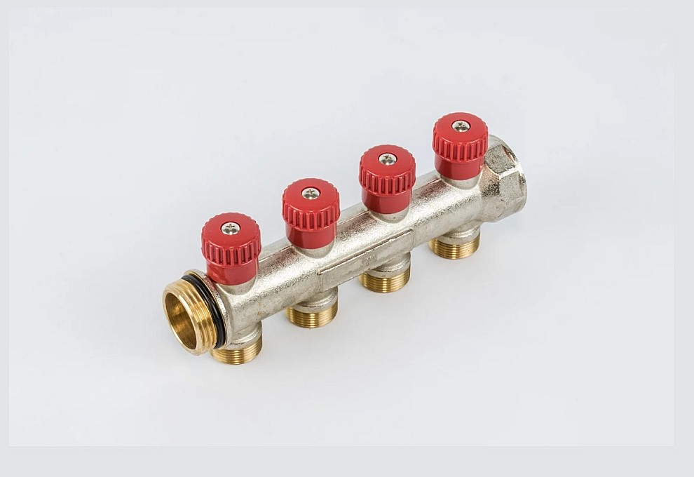 Collecteur Chauffage/Sanitare Begetube 4/4" M24 - Rouge