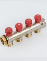 Collecteur Chauffage/Sanitare Begetube 4/4" M24 - Rouge