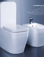 ALISEO Cuvette Monobloc Sur Pied - Blanc
