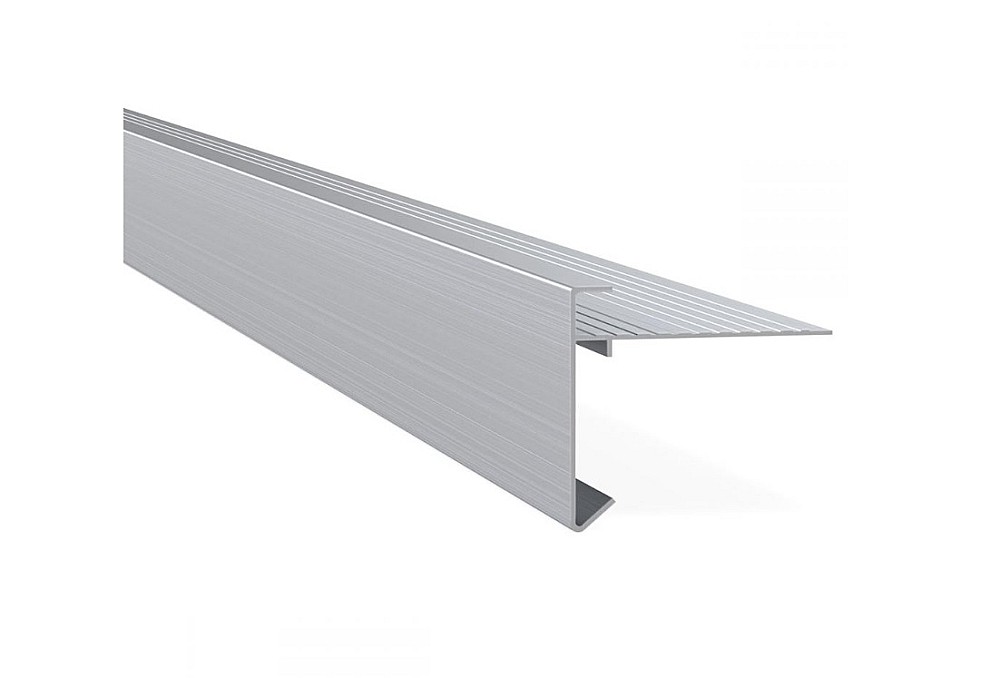 Rive Toiture 060 x 64 mm Alu. Brute - 2.50 m