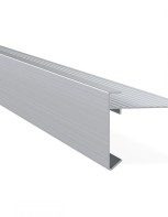 Rive Toiture 060 x 64 mm Alu. Brute - 2.50 m
