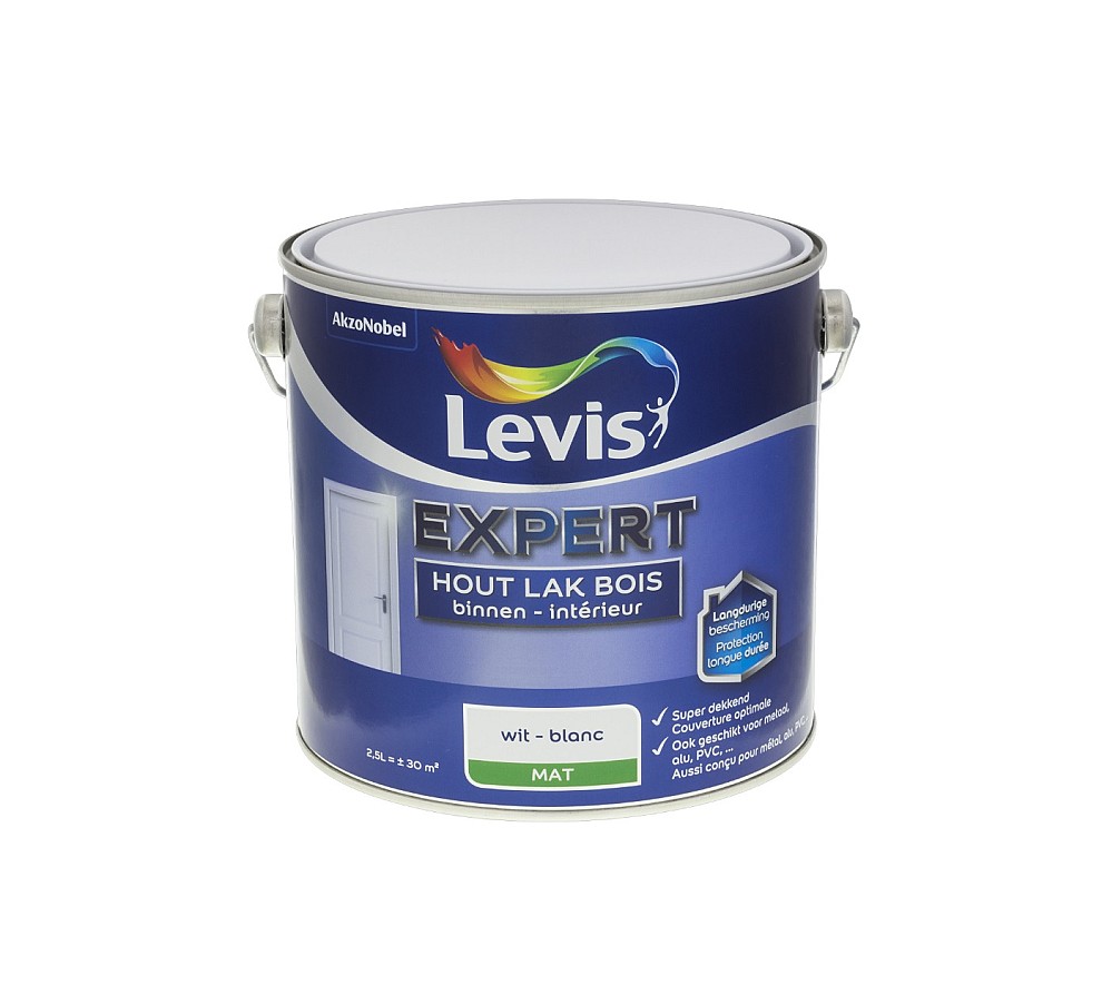 Laque Levis Expert intérieur mat 2,5 Blanc
