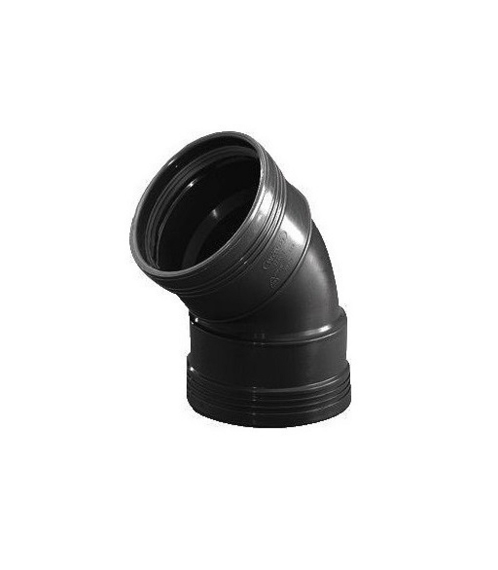 PP Noir Sanitaire coude 45° FF
